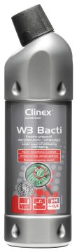 Clinex W3 Bacti 1L - kwaśny preparat do czyszczenia i dezynfekcji sanitariatów