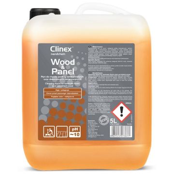 Clinex Wood&Panel 5L - płyn do mycia podłóg drewnianych lakierowanych i laminowanych