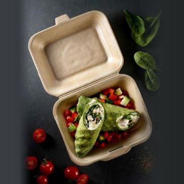 MENUBOX EPP Infinity HP2 hamburger double op.360pcs. (k/1) brown, fully recyclable