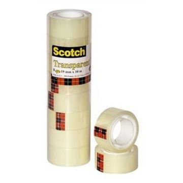 Scotch® Transparent Tape 550 Towerpack 8 rolls 19 mm x 10 m