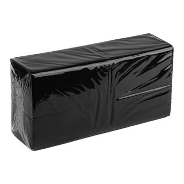 Napkins 33x33cm, 1/8, 2W black, pack of 250 (k/8)