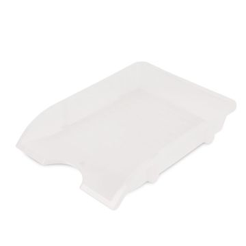 Desk Letter Tray DONAU, shatterproof, PP, A4, white