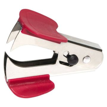 Staple Remover DONAU, with blade locking mechanism, red