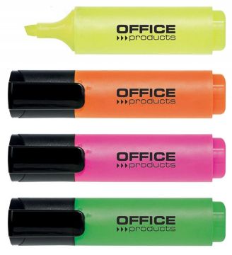 Highlighter OFFICE PRODUCTS, 2-5 mm, 4 pcs, assorted colors