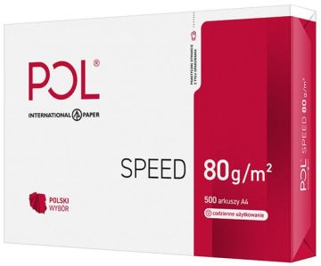 Papier kserograficzny IP POL SPEED, A4, klasa C, 153CIE, 80gsm, 500ark.