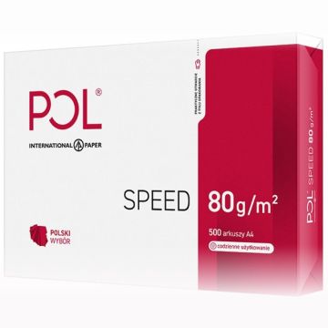 Papier kserograficzny IP POL SPEED, A4, klasa C, 153CIE, 80gsm, 500ark.