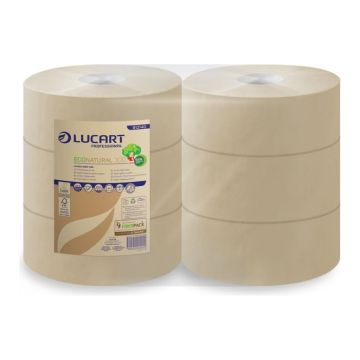 EcoNatural 300 LUCART toilet paper 300m, 2W JUMBO 6 rolls