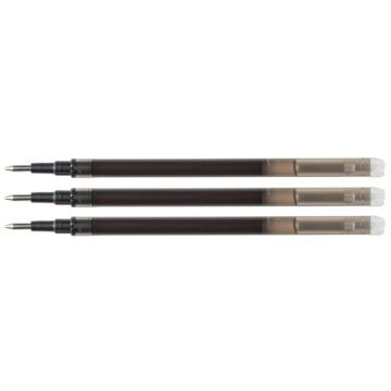 Wkład do długopisu wymazywalnego Q-CONNE CT, 1,0mm, 3szt., zawieszka, czarny