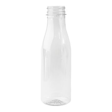 Bottle rPET round 400ml, thread 38mm 2 start, TnP, 100 pieces