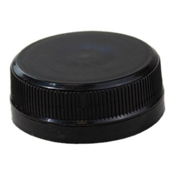 Cap fi.38 fixed black op.100pcs. (k/30) for PET bottles, TnP