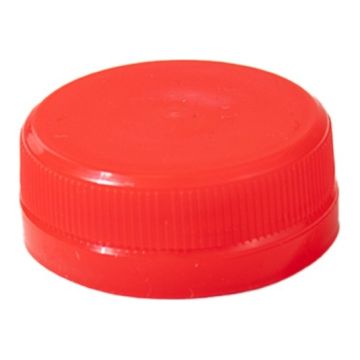 Cap fi.38 fixed red op.100pcs. (k/30) for PET bottles, TnP