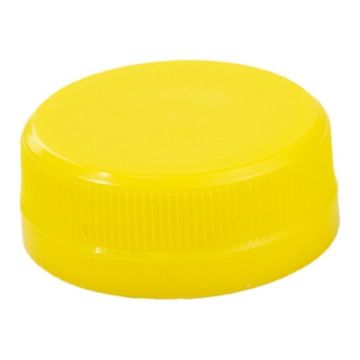 Cap fi.38 fixed yellow op.100pcs. (k/30) for PET bottles, TnP