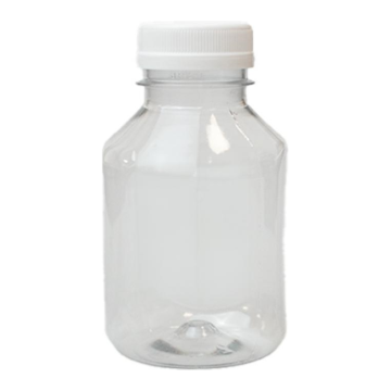 rPET bottle square 250ml BK250 op.180pcs. TnP