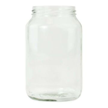 Glass jar fi 82mm 900ml, PALETA sales only on full pallets 1728pcs.