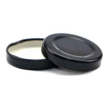 Metal cap fi43 jar/bottle, black (k/3400)