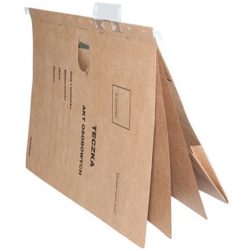 Teczka zawieszkowa DONAU na akta osobowe , karton, A4, 230gsm, brązowa op. 5szt
