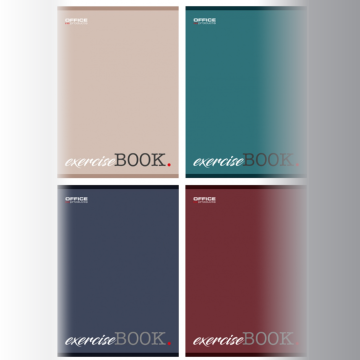 Notebook A5, chequered 96k OFFICE PRODUCTS mix designs - soft cover