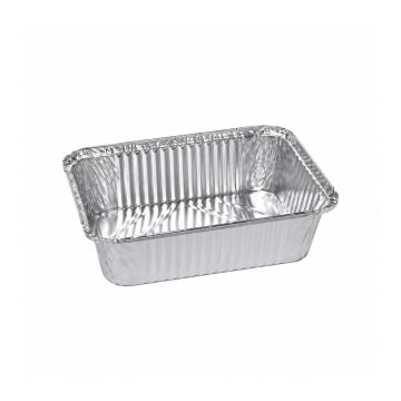Aluminium tray 255x185x64mm, 2300ml, 90pcs, (box/6)
