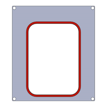 Ramka, matryca do tacek 187x137mm niedzielona, maszyna AG02