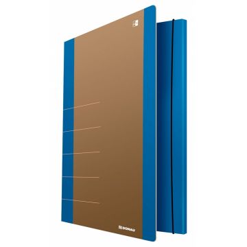 Cardboard folder with elastic band DONAU Life, 500gsm, A4, blue