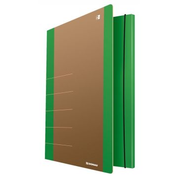 Cardboard folder with elastic band DONAU Life, 500gsm, A4, green