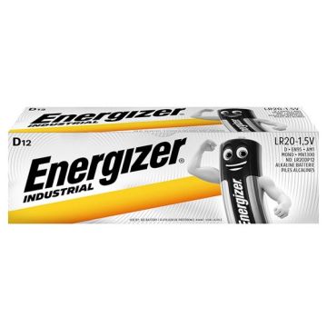 Bateria ENERGIZER Industrial, D, LR20, 1,5V, 12szt.