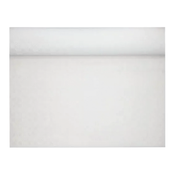 Obrus papierowy w rolce 1,2mx9m BIAŁY wytłoczenie damaszkowe (k/20)