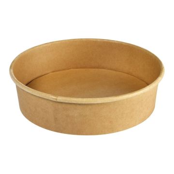 Miska fi.184mm KRAFT 900ml h.49mm op.50szt powleczenie PLA (k/6) PFAS Free