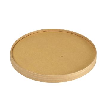 Lid for Duni Ronda kraft bowls fi.184mm a.25pcs. PFAS Free