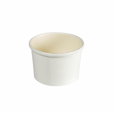 PAP/PLA ice cream cup, 240 ml, white, pack of 25, diameter 90 mm (k/16) Duni BioPak
