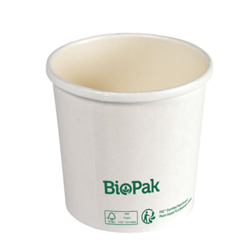 PAP/PLA bowl, 360 ml, white, pack of 25, diameter 90 mm (k/16) Duni BioPak