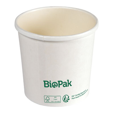 Miseczka PAP/PLA 360ml biała op.25szt. śr. 90mm (k/16) Duni BioPak