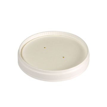 Duni BioPak PAP/PLA white paper lid a.25pcs. (k/16)