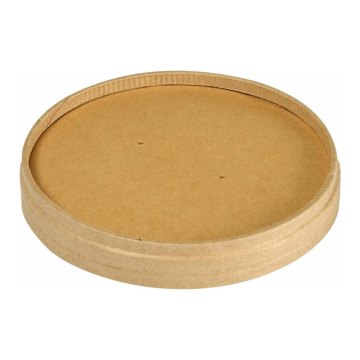 PAP soup bowl, diameter 97 mm, Kraft lid, pack of 25 (k/16) Duni BioPak