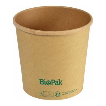 DUNI 750ml kraft + PLA bowl a.35pcs.