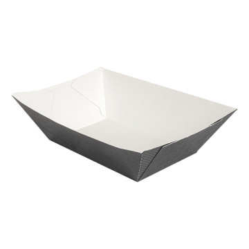 Black tray 480ml 10x6,2x4,8cm pack of 200 (box/9) THEPACK®