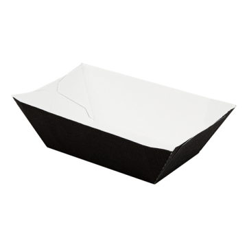 Black tray 240ml 8,5x5x4cm pack of 200 (box/9) THEPACK®