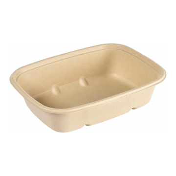 900 ml sugarcane bowl, rectangular cube, pack of 40 (k/4) PFAS Free