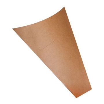 Rożek kraft crepe, naleśnik, zamykany op. 100 sztuk