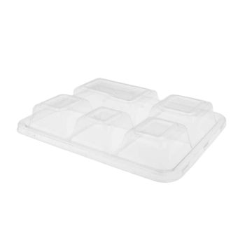 Cane tray 5-chamber PET COVER, 270x220x36mm, op.50pcs(k/5)