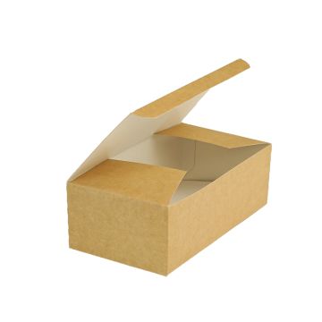 Pudełko kurczak duży brązowe 220x120x75 mm, op.100 sztuk
