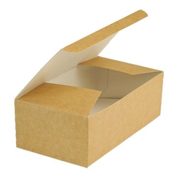 Pudełko kurczak duży brązowe 220x120x75 mm, op.100 sztuk