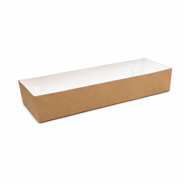Kraft hot dog tray, 200 x 65 x 45 mm, pack of 100