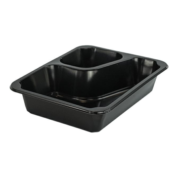 T B 227/178/2C H5 GW heat-seal op.50pcs height 5cm black, bipartite COLT-2, plain TnP - reinforced corners (k/8) MULTI-PURPOSE