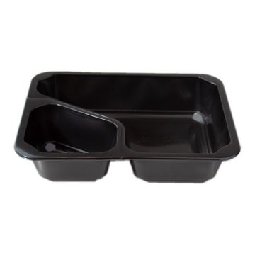 T B 227/178/2C H4 GWP sealing container op.50szt height 4cm black, bipartite COLT-2, smooth TnP (k/8) REUSABLE