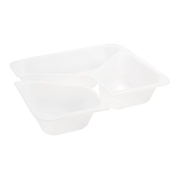 T T 227/178/3 H5 GWP sealing container 50pcs height 5cm frosted, tripartite, smooth TnP (k/8) reusable