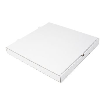 Pizza box 37x37xh.4cm white-grey Wave E straight horns TnP, 100 pieces