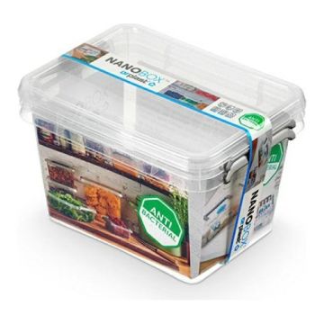 Antibacterial container set ORPLAST Nanobox, 2x2,0l, transparent