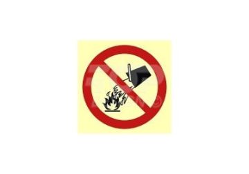 Water extinguishing prohibition D1-200 x 200mm BA003D1FN