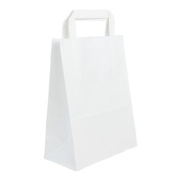 Torba klockowa 180x85x230 z uchem biała 70g